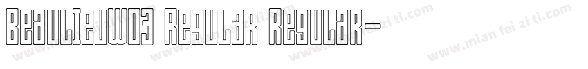 BeaulieuW03 Regular Regular字体转换